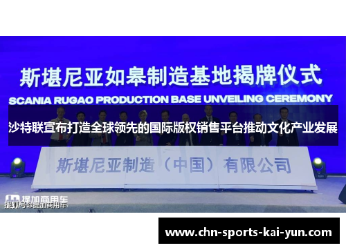 沙特联宣布打造全球领先的国际版权销售平台推动文化产业发展